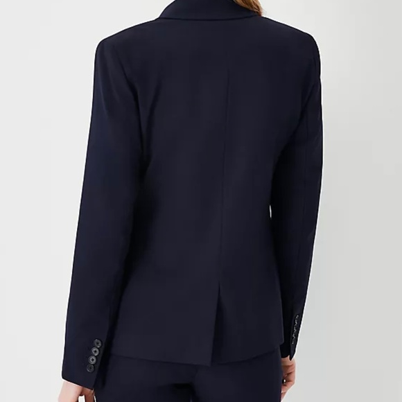 Ann Taylor Midnight Blue Curvy Fit Blazer - Picture 2 of 9